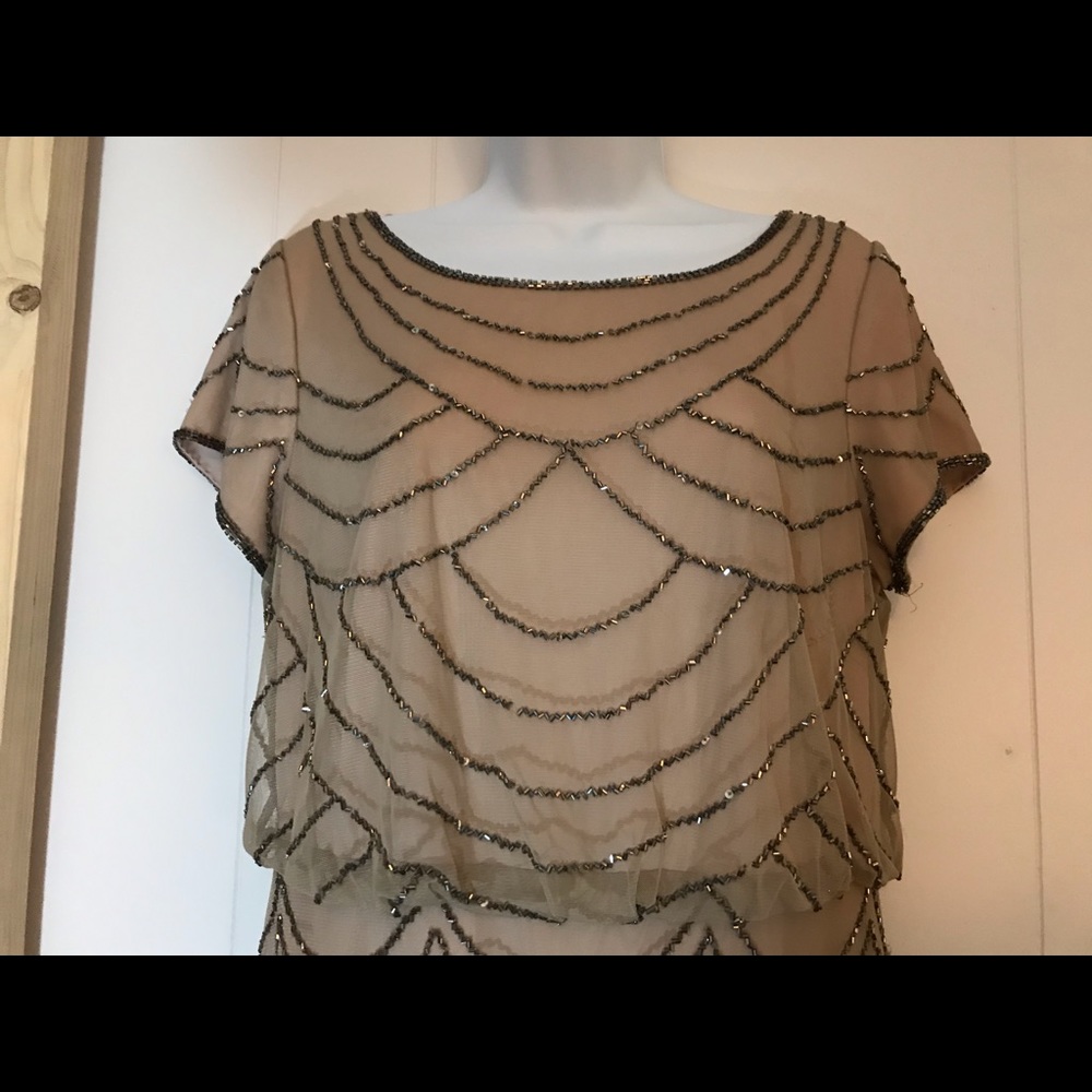 Beige Formal Dress